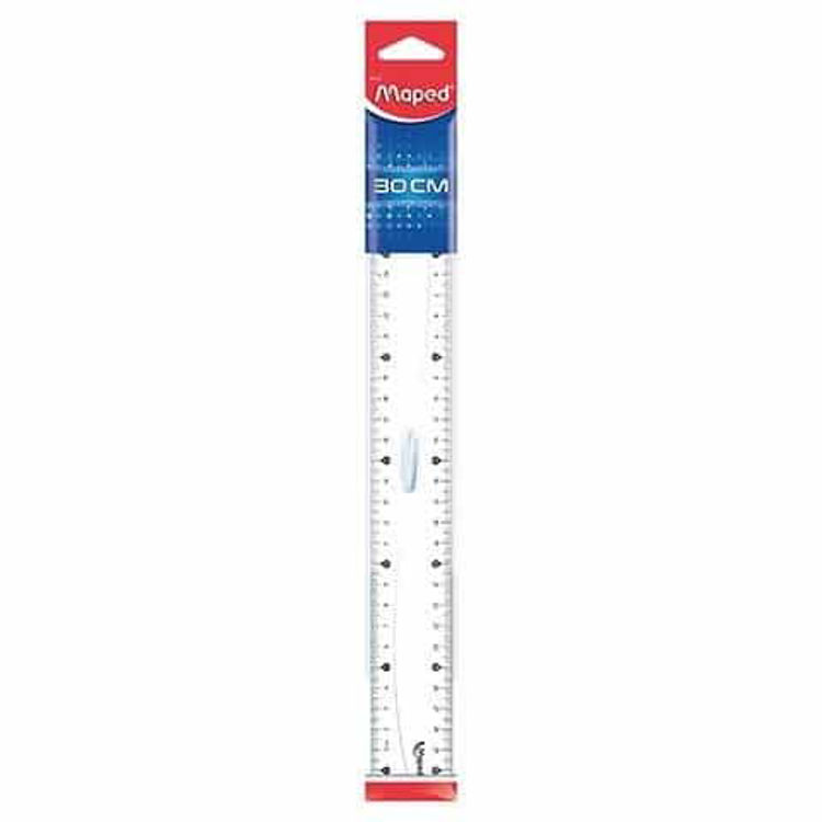 Picture of 1095-RULER 30CM WITH FINGER GRIP MAPED